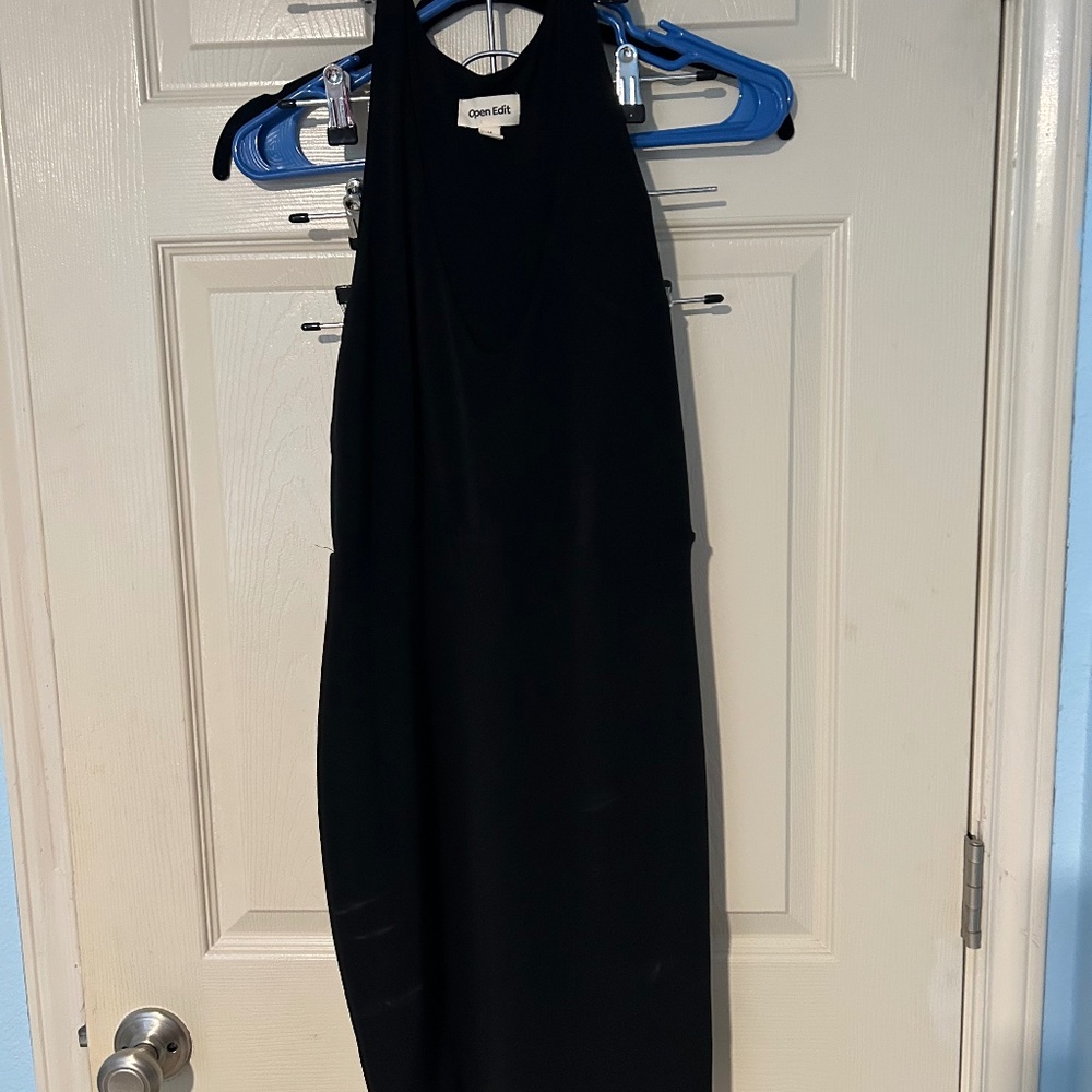 Racer back black dresss